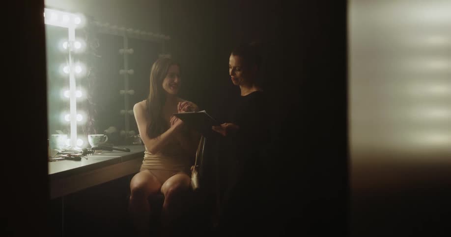 Woman talking to another woman