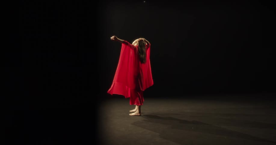 Woman performing