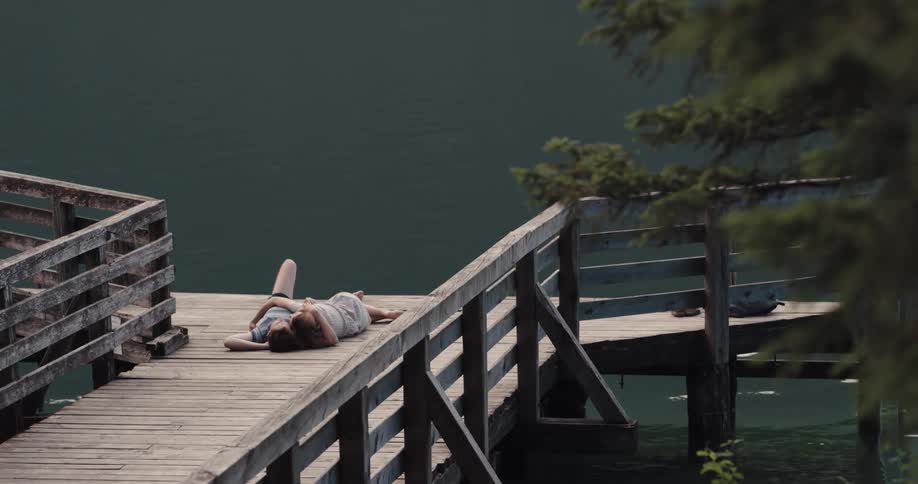 Couple lying down