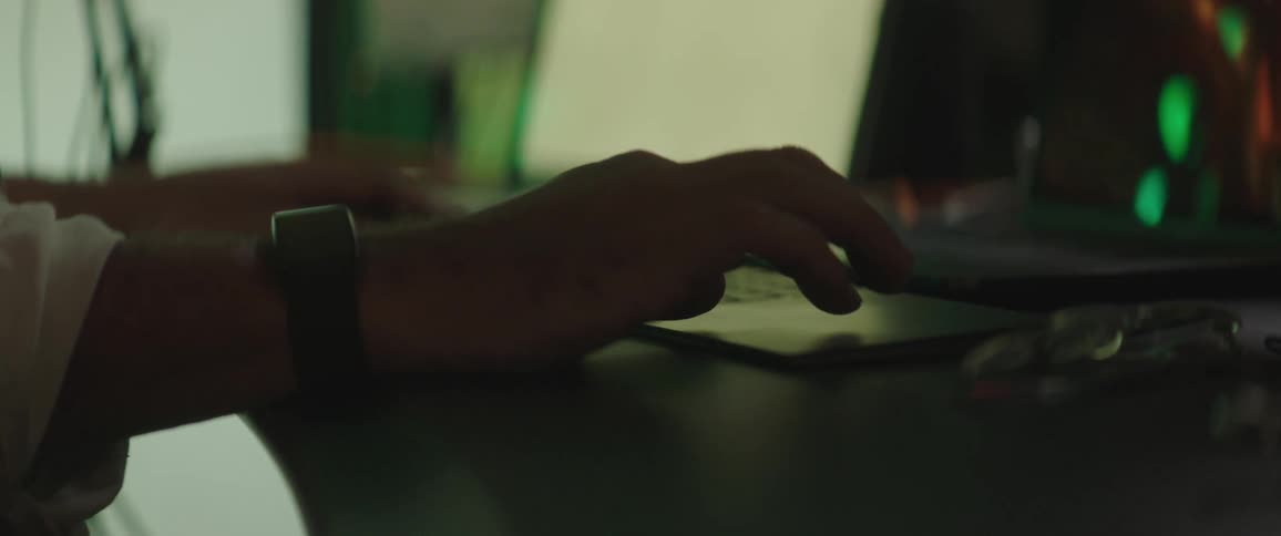 A man working on a computer keyboard