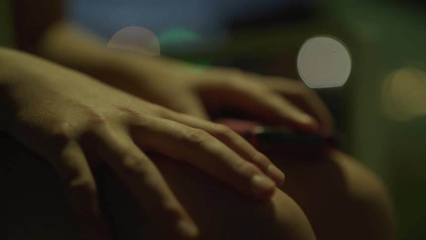 Human tapping finger