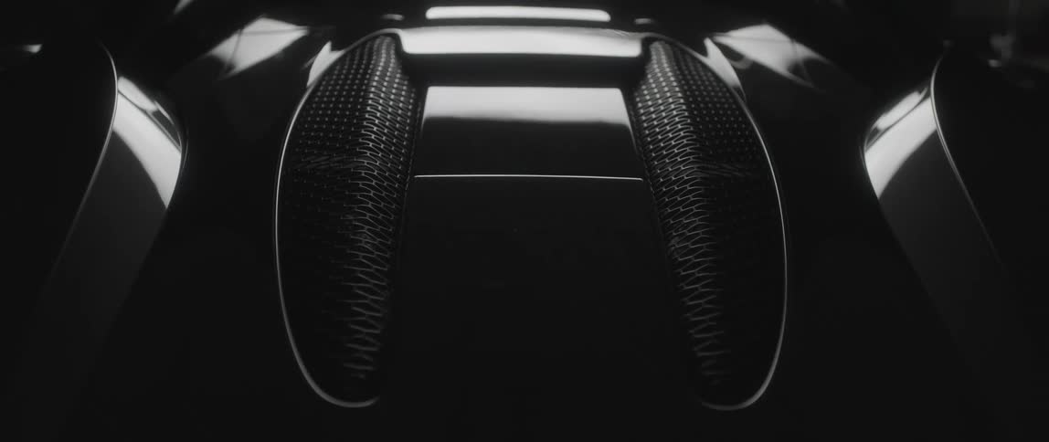 The rear view of an elite sports car