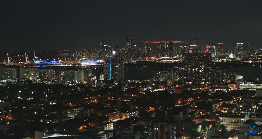 City scape at night