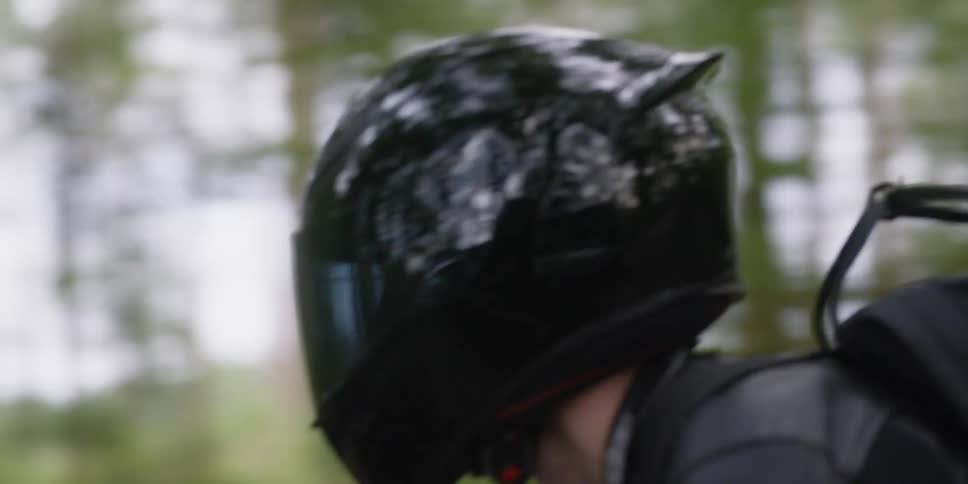 A man riding on a motorcycle