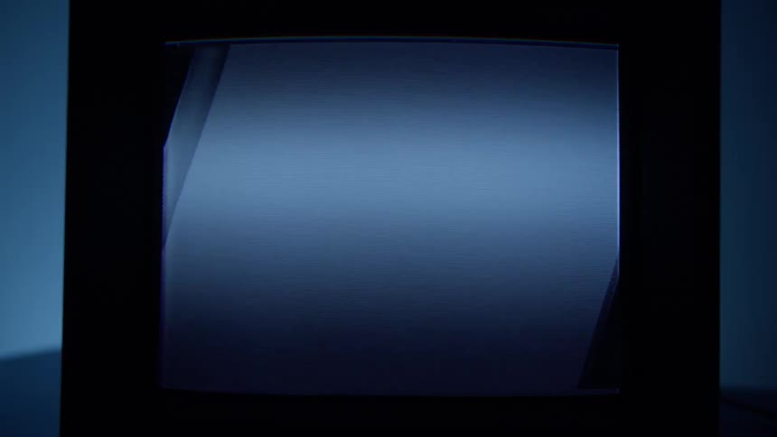A room with a flashing light
