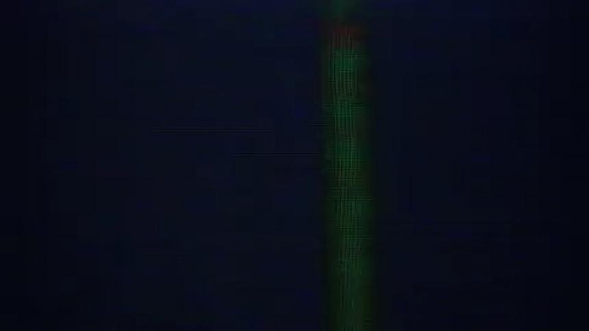 A view of flickering lights on a screen