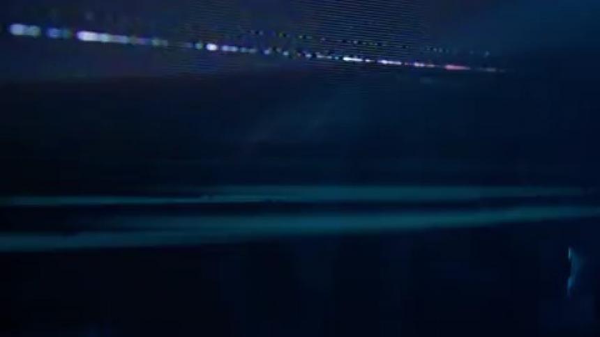 A view of a screen with flashing items on it