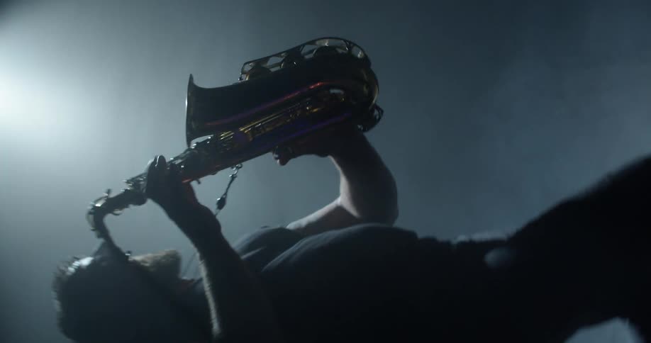Man playing instrument