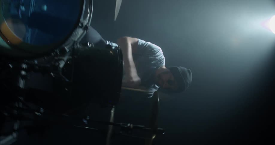 Man playing drums
