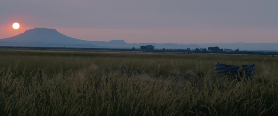 A landscape shot at dusk