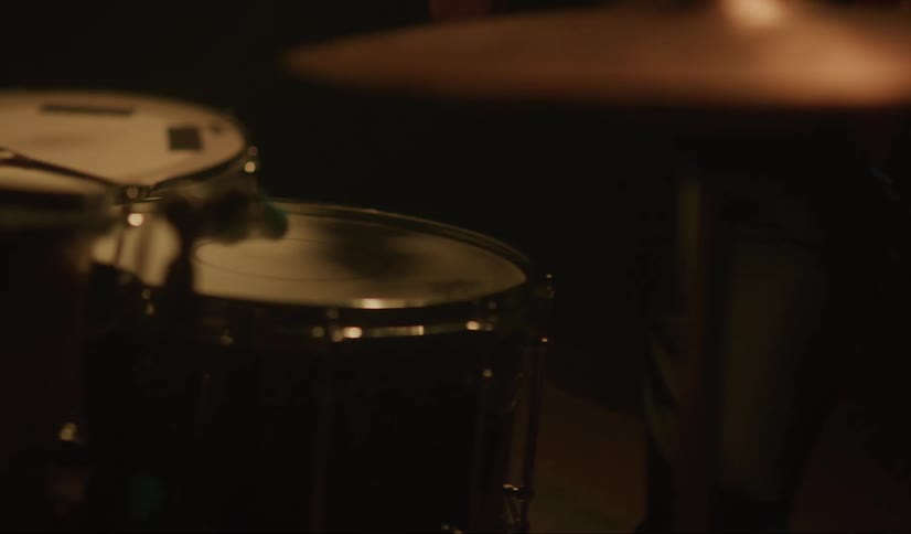 Man playing the drums