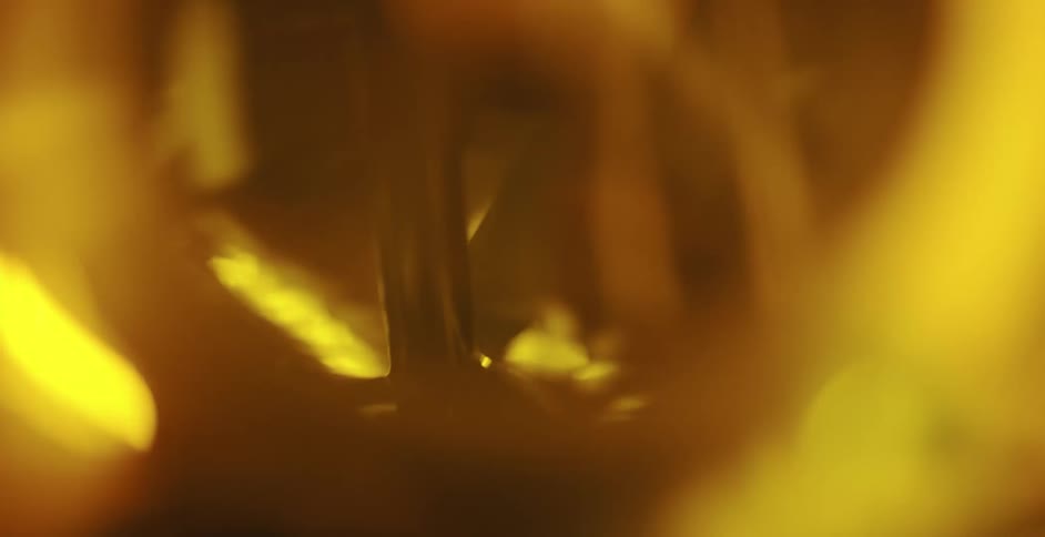 A view of a mixer blending food