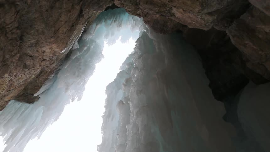 Ice formations on some rocks