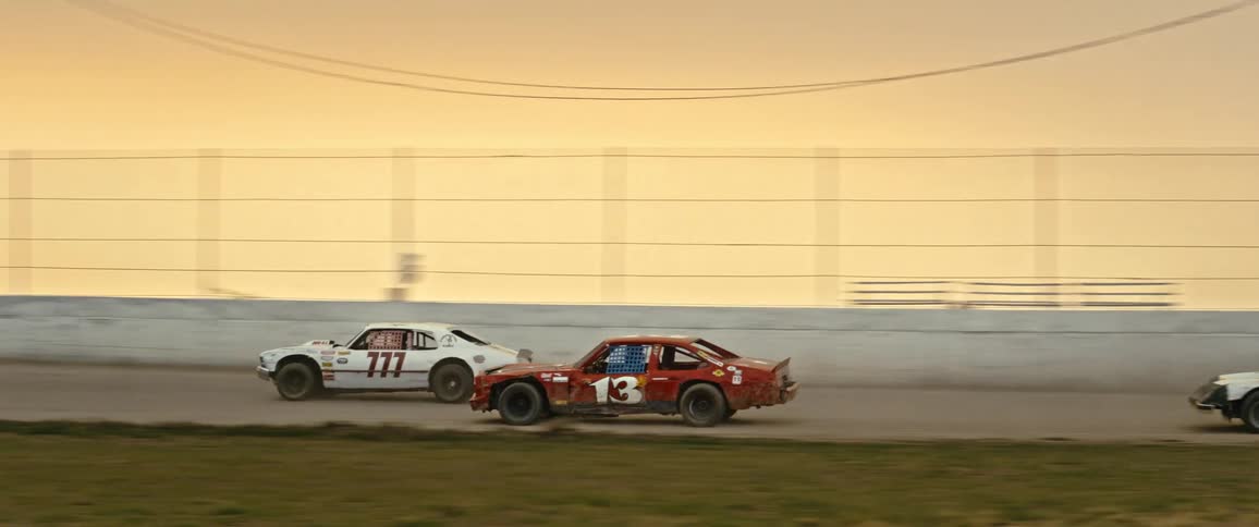 Rally cars driving