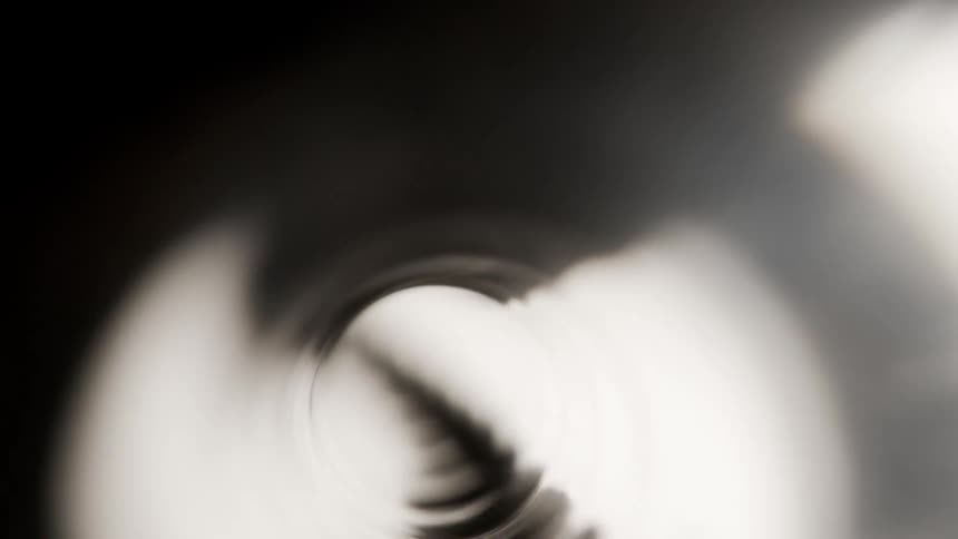 Close up of drill turning