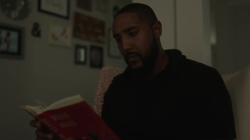 A man reading a book