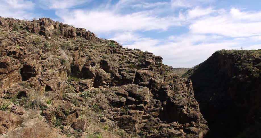 Rock formations and plains