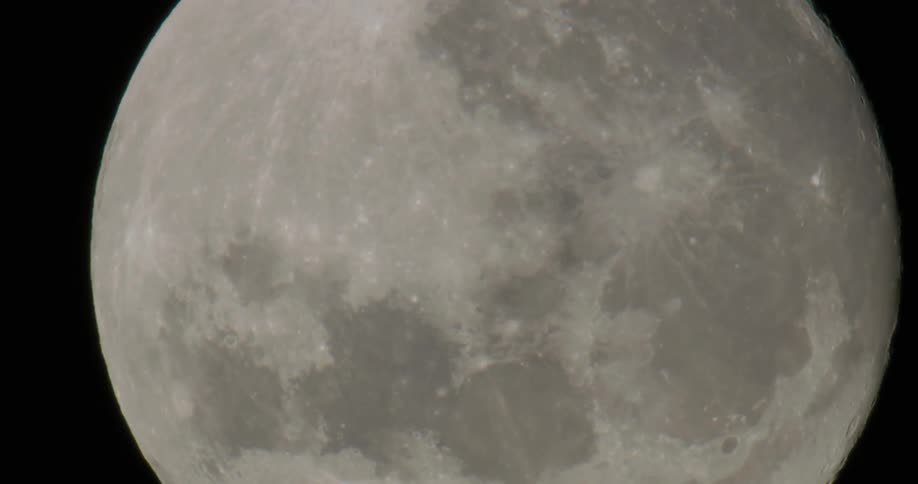 Full moon in the night sky