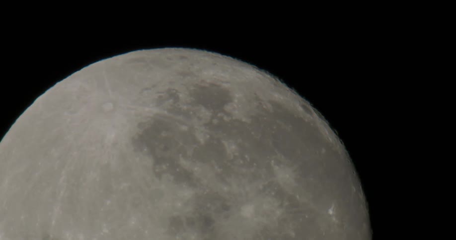 Full moon in the night sky