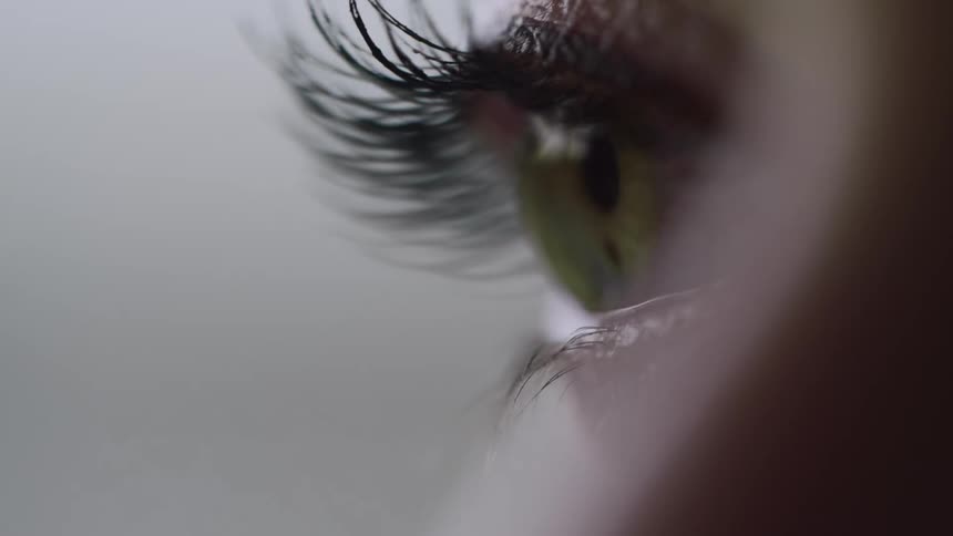 A close up of a persons eye