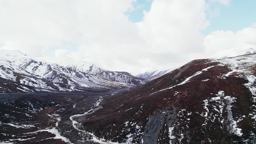 Snow on mountain