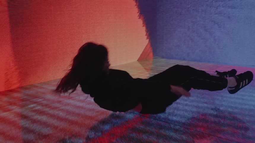 Woman dancing on stage