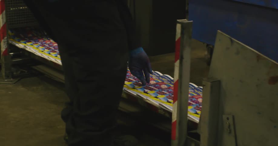 Comics being printed