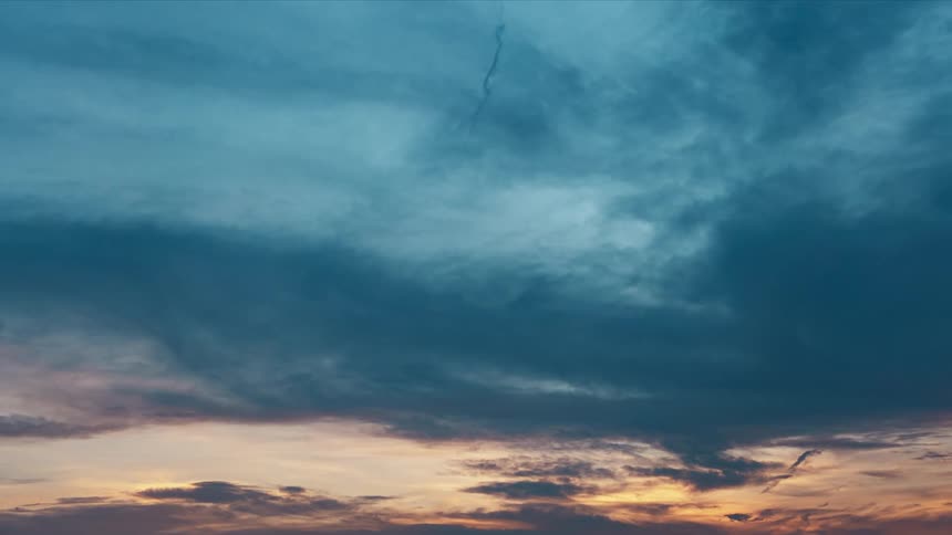 A wide shot of a sky