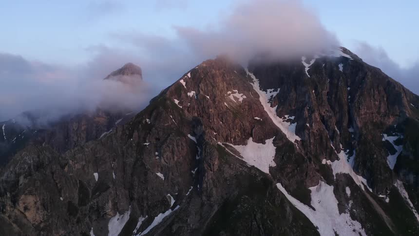 Mountains in snow