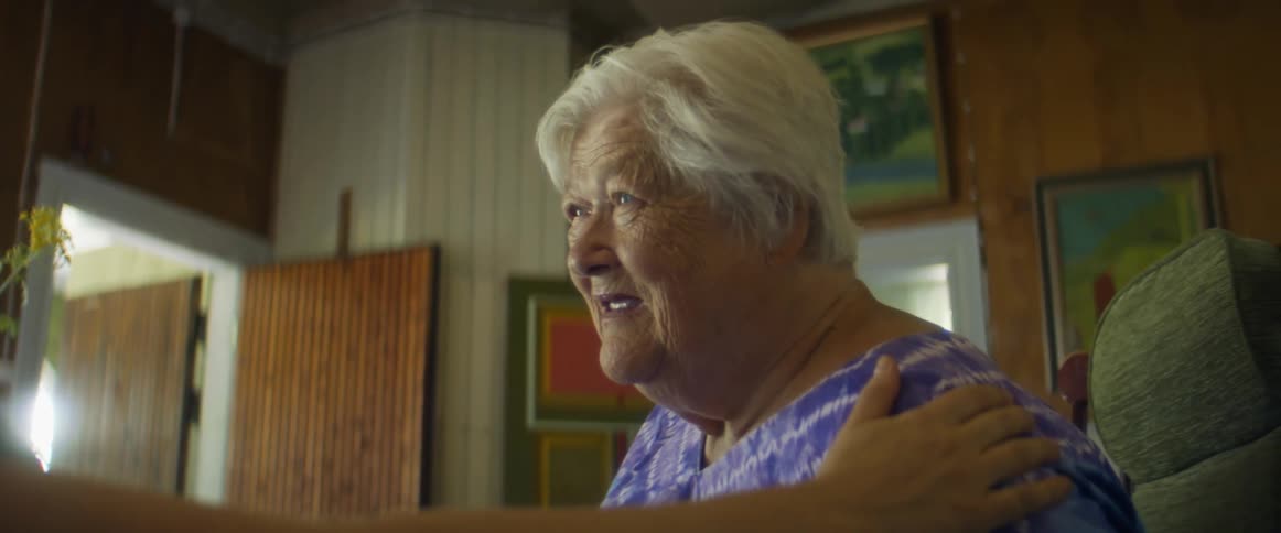 Old woman talking