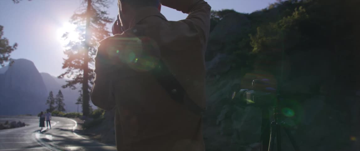 Photographer taking photo