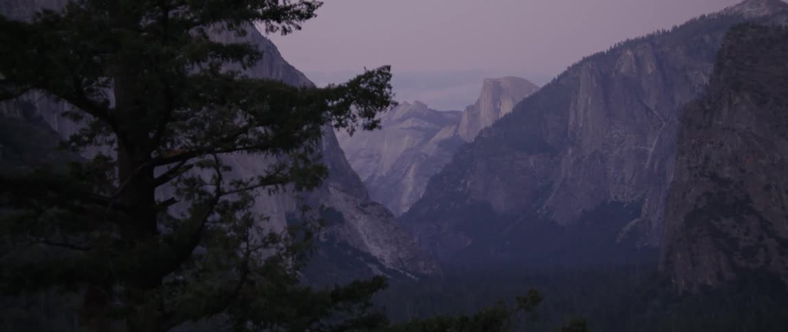 A gorgeous canyon landscape is lined with rocky mountains and tall trees