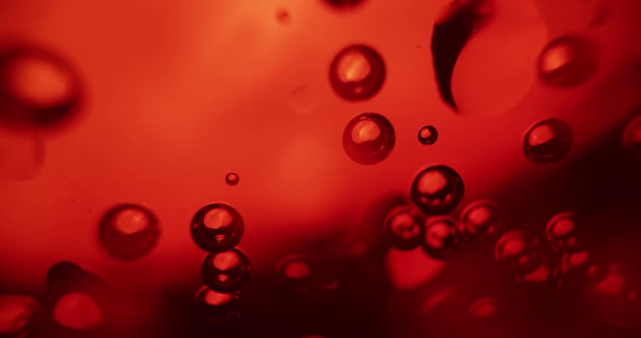 Bubbles in blood