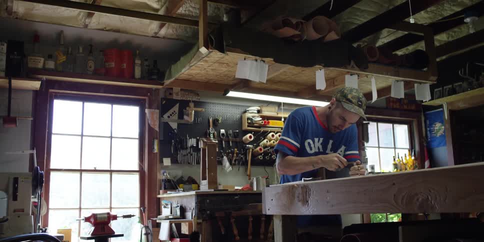Man working in his shop