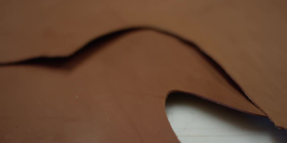 Close up of leather on a table