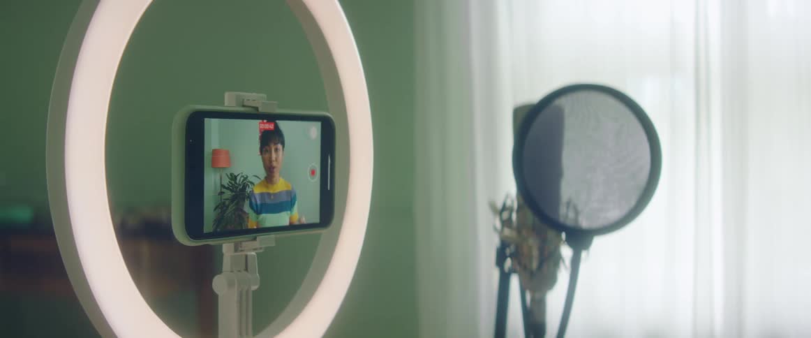 Person recording video