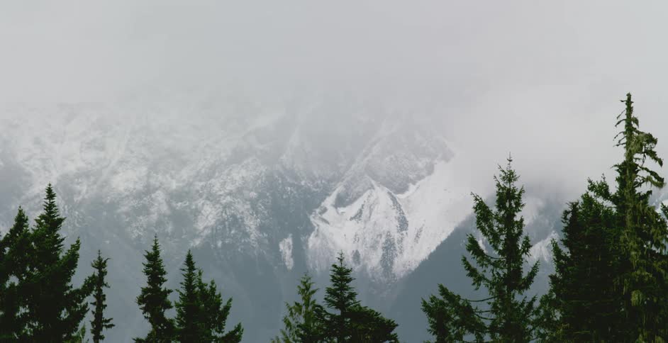 Snow on mountain