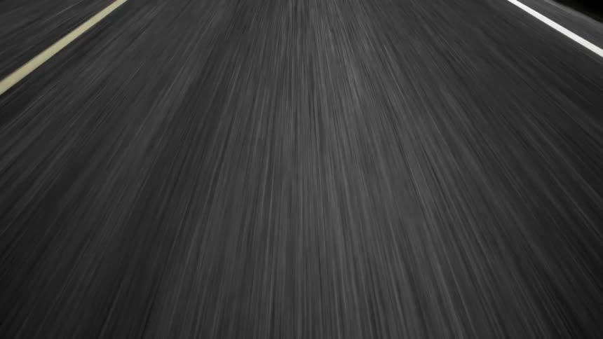Traveling on an asphalt road at high speed