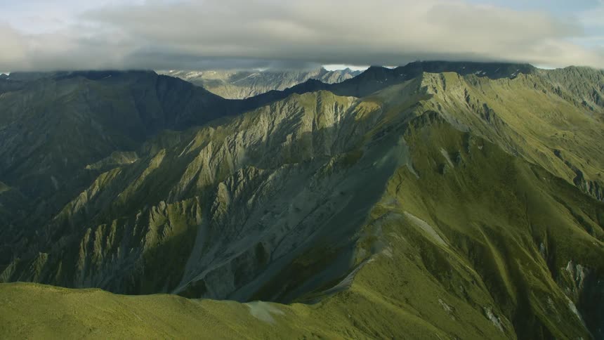 Aerial shot of mountains
