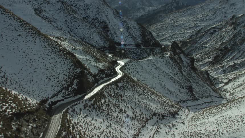 Mountains covered in snow