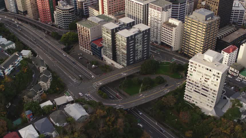 Aerial view of city