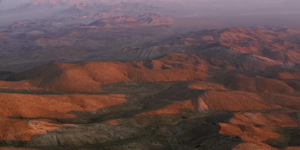 Shadows on the mountains on a sunny day