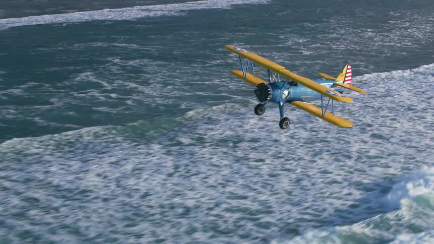 Plane flying in air
