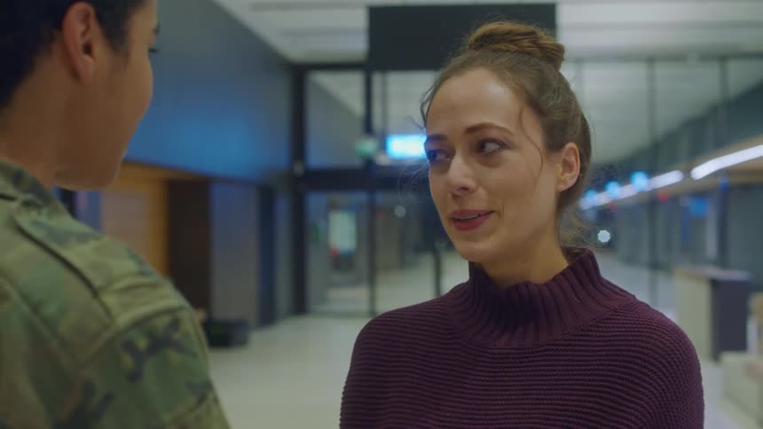 Woman looking at someone