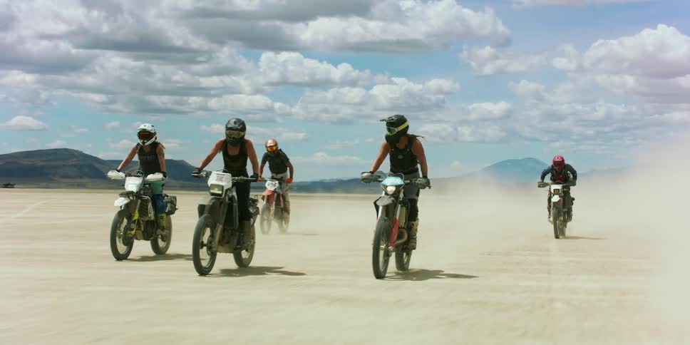 People on dirt bikes