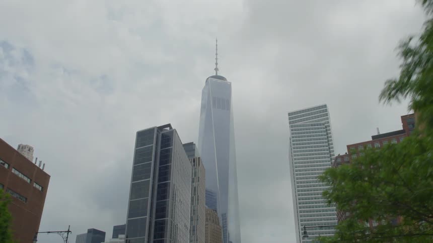 A city on a cloudy day