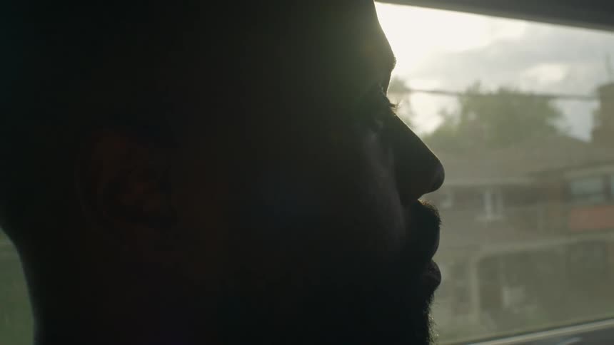 A close up of a man standing around in a house