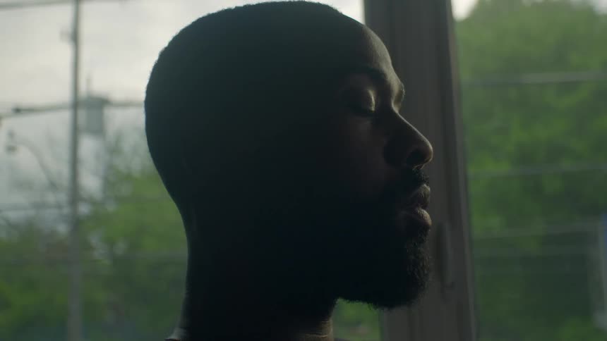 A man sitting in a room