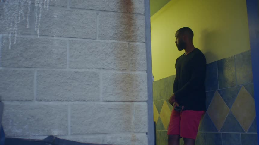 A man standing in a doorway