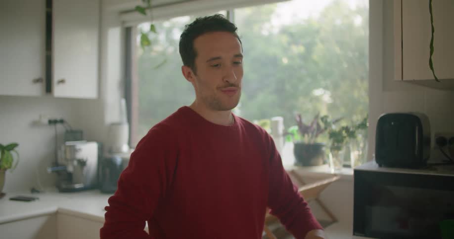 A man cutting food for serving